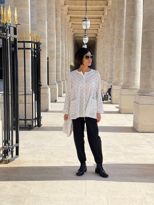 Blouse à pois
