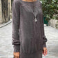 Pull en velours - Rayures